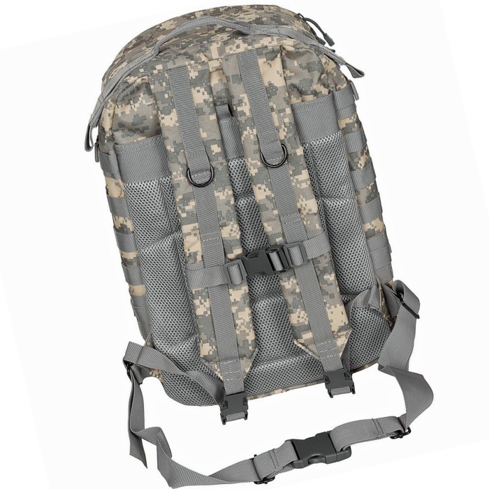 US backpack with shoulder straps